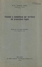 Funzioni e competenza per territorio del procuratore legale