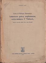 Corso di filologia germanica: letteratura gotica, anglosassone, antico-tedesca. Il 