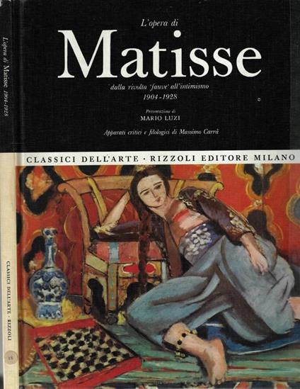 L' opera di Matisse - Mario Luzi - copertina