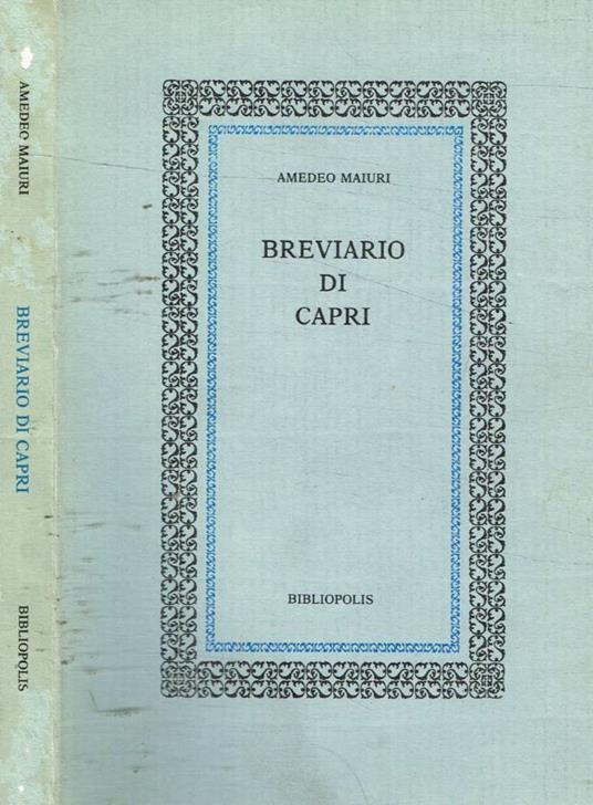 Breviario di Capri - Amedeo Maiuri - copertina