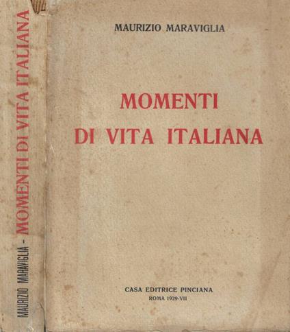Momenti di vita italiana - Maurizio Maraviglia - copertina