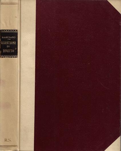 Questioni di Diritto - Gennaro Marciano - copertina