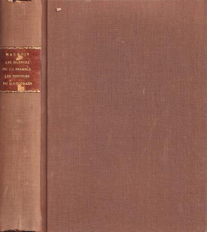 Les silences du Colonel Bramble - André Maurois - copertina