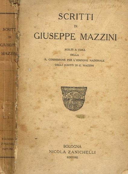 Scritti - Giuseppe Mazzini - copertina