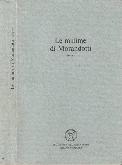 Minime vol III - Alessandro Morandotti - copertina