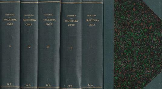 Commentario del codice e delle leggi di procedura civile, vol. I-V - Lodovico Mortara - copertina