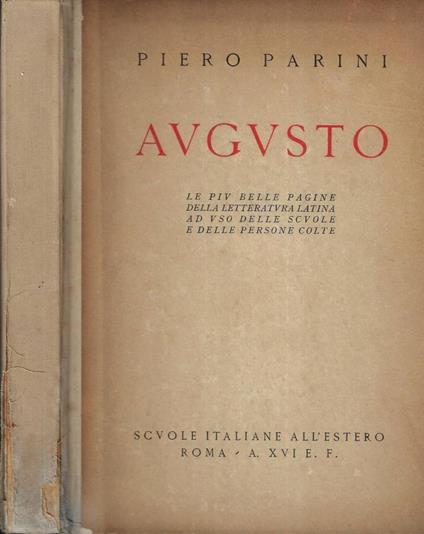 Augusto - Piero Parini - copertina