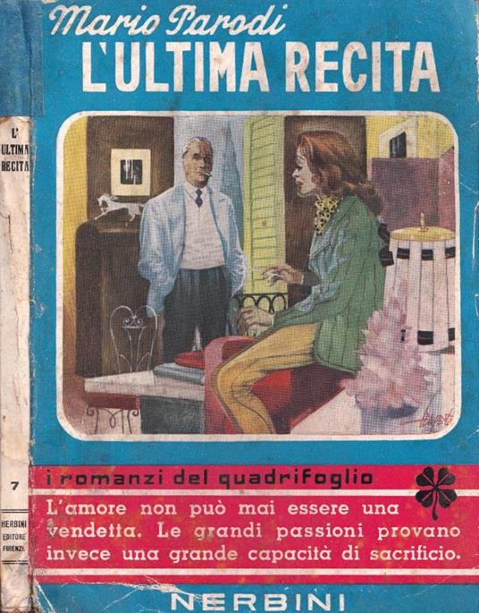 L' ultima recita - Mario Parodi - copertina