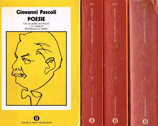 Poesie 3voll - Giovanni Pascoli - copertina