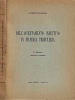 Dell'accertamento induttivo in materia tributaria