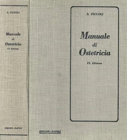 Manuale di ostetricia - Salvatore Piccoli - copertina
