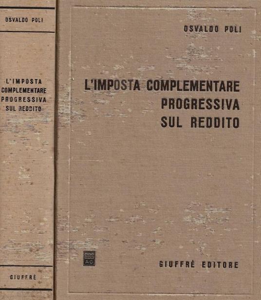 L' imposta complementare progressiva sul reddito nel nostro sistema tributario - Osvaldo Poli - copertina