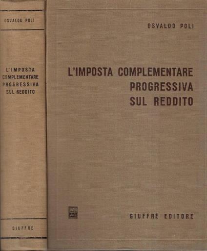L' imposta complementare progressiva sul reddito - Osvaldo Poli - copertina