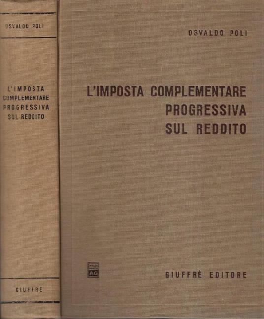 L' imposta complementare progressiva sul reddito - Osvaldo Poli - copertina