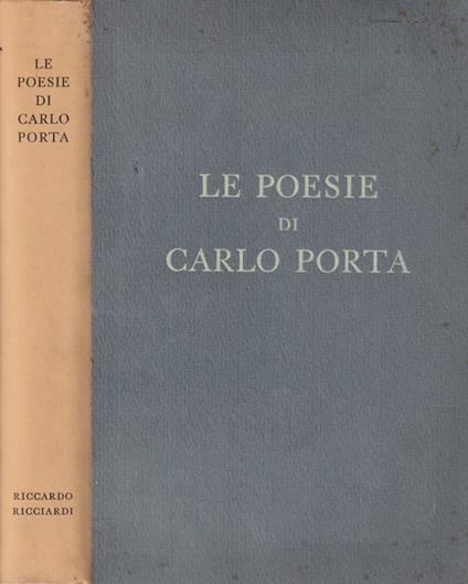 Poesie - Carlo Porta - copertina