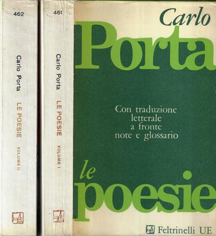 Le poesie Vol. I - II - Carlo Porta - copertina