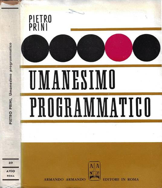Umanesimo programmatico - Pietro Prini - copertina