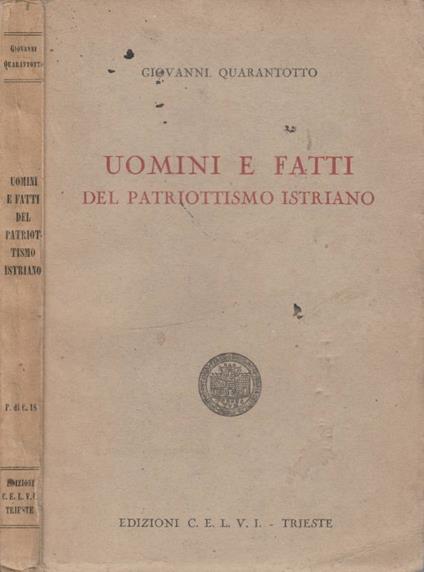 Uomini e fatti - Giovanni Quarantotto - copertina