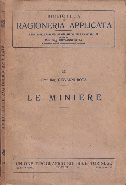 Le miniere - Giovanni Rota - copertina