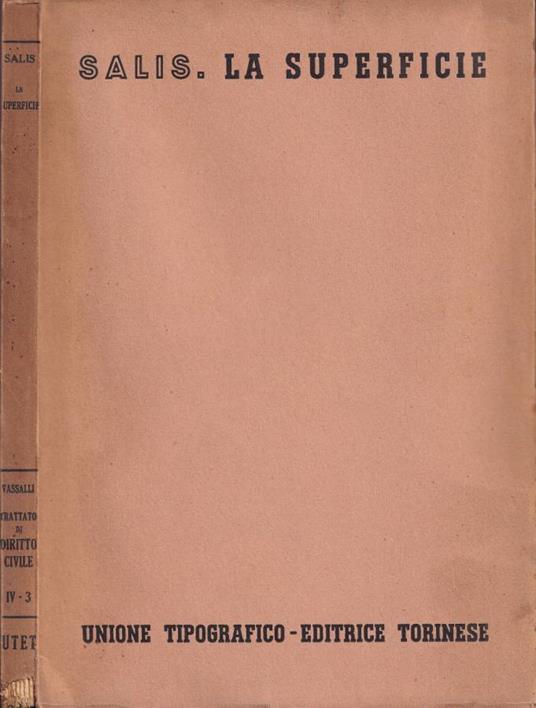 La superficie - Lino Salis - copertina