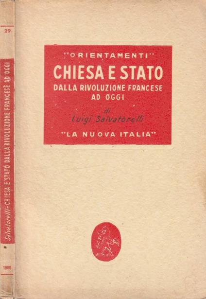 Chiesa e stato - Luigi Salvatorelli - copertina