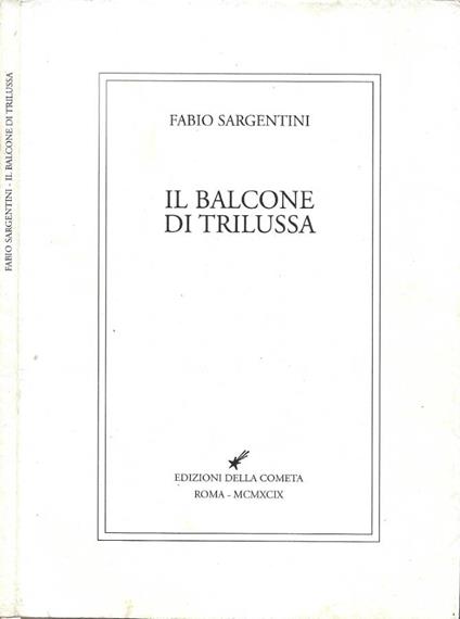 Il Balcone di Trilussa - Fabio Sargentini - copertina
