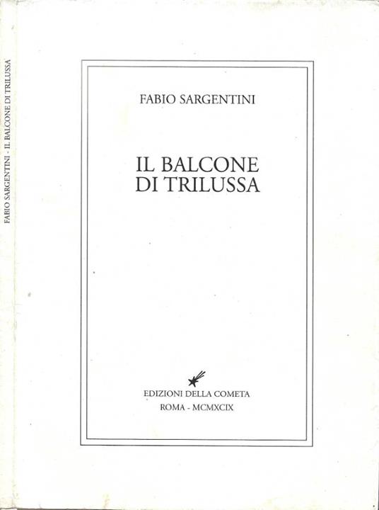 Il Balcone di Trilussa - Fabio Sargentini - copertina
