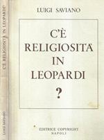 C'è religiosità in Leopardi?