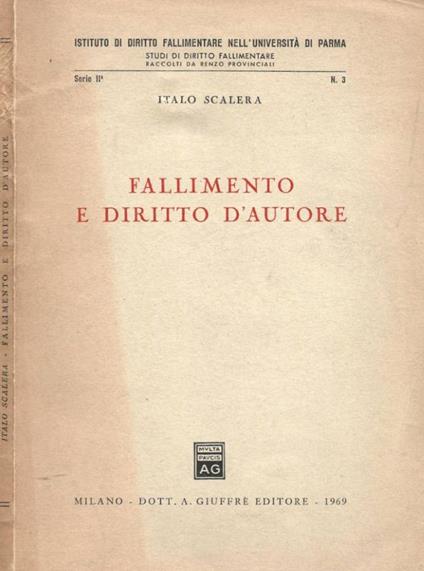 Fallimento e diritto d'Autore - Italo Scalera - copertina
