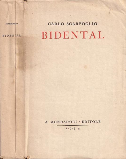 Bidental - Carlo Scarfoglio - copertina