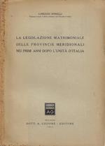 La legislazione matrimoniale nelle provincie meridionali nei primi anni dopo l'Unità d'Italia