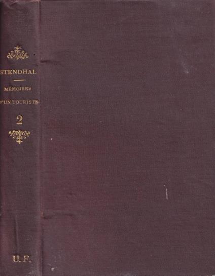 Mémoires d'un touriste, vol. II - Stendhal - copertina