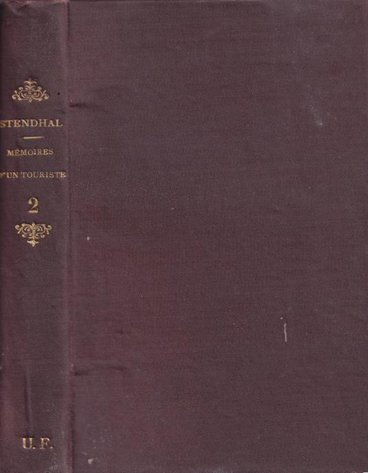 Mémoires d'un touriste, vol. II - Stendhal - copertina