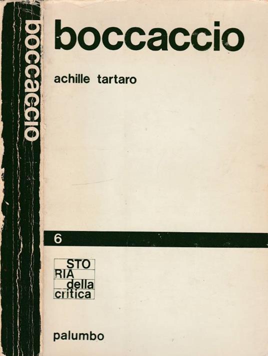 Boccaccio - Achille Tartaro - copertina