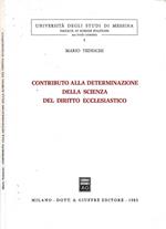 Contributo alla determinazione della scienza del diritto ecclesiastico (Autografo)