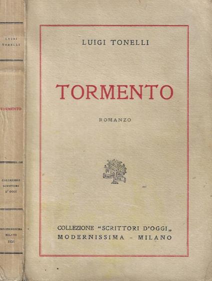 Tormento - Luigi Tonelli - copertina