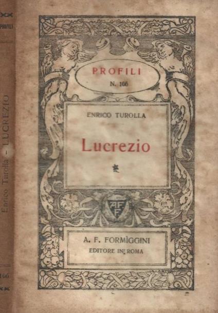 Lucrezio - Enrico Turolla - copertina