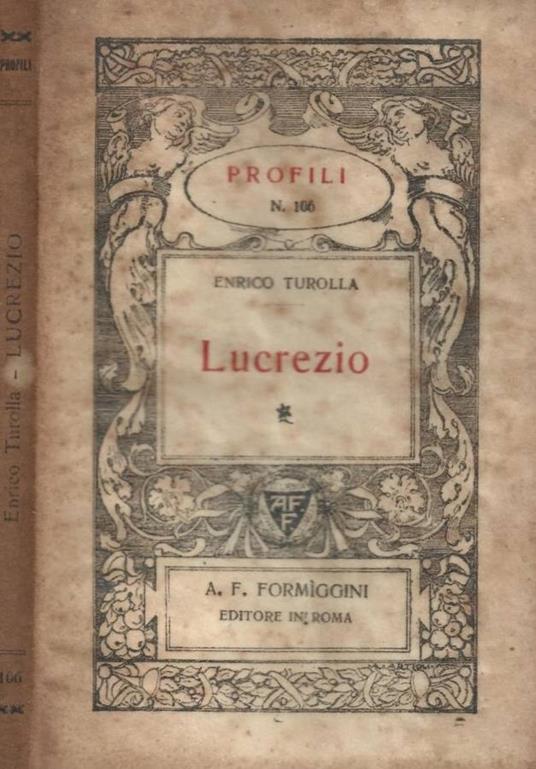Lucrezio - Enrico Turolla - copertina