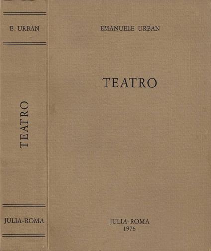 Teatro - Emanuele Urban - copertina