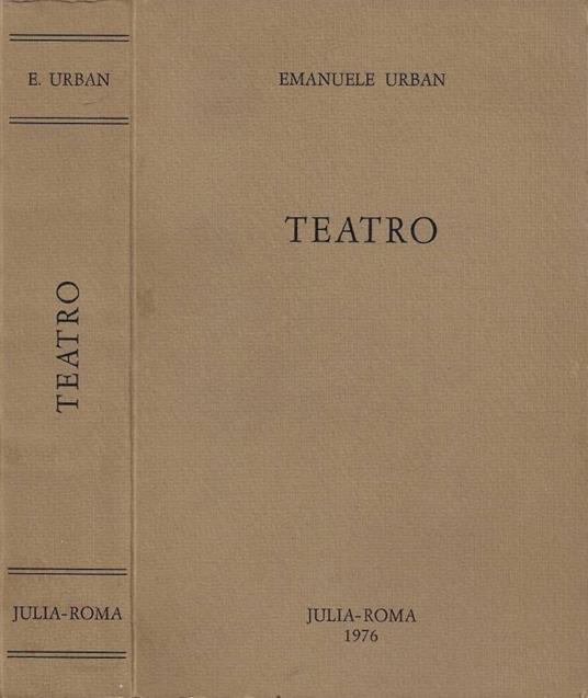 Teatro - Emanuele Urban - copertina