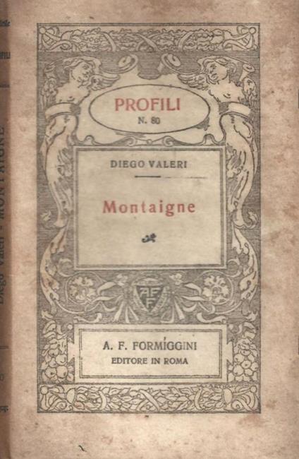 Montaigne - Diego Valeri - copertina