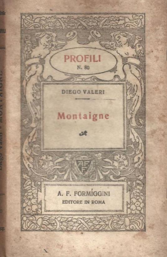 Montaigne - Diego Valeri - copertina