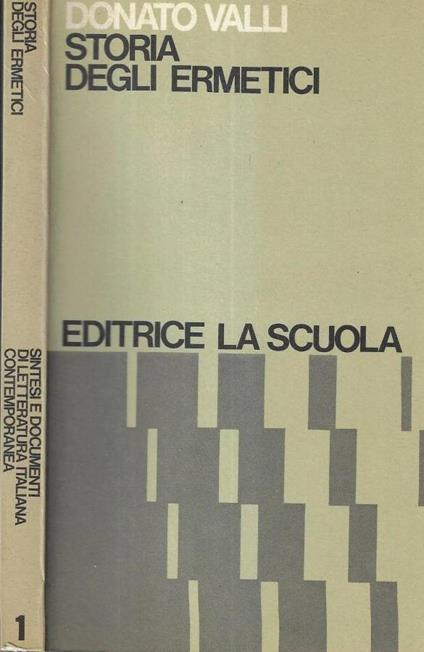 Storia degli ermetici - Donato Valli - copertina