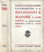 Riflessioni e Massime, e altri scritti
