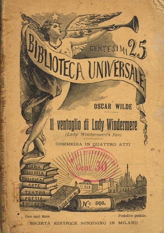 Il ventaglio di Lady Windermere - Oscar Wilde - copertina