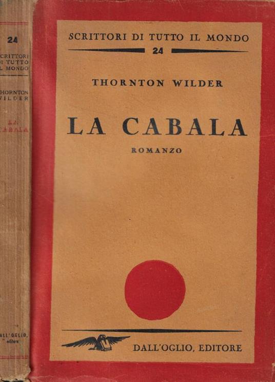 La cabala - Thornton Wilder - copertina