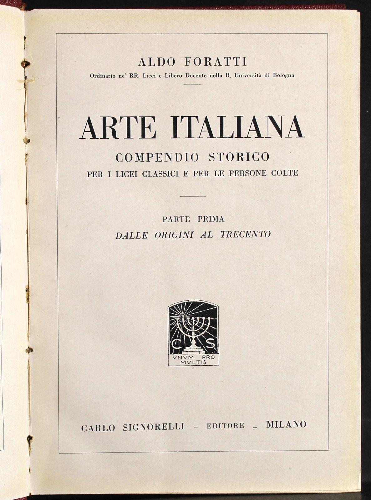 Arte italiana. Parte 1. Dalle origini al trecento
