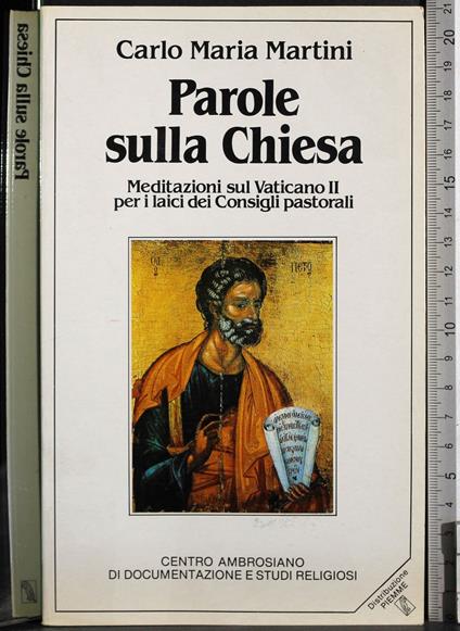 Parole sulla Chiesa - Carlo Maria Martini - copertina