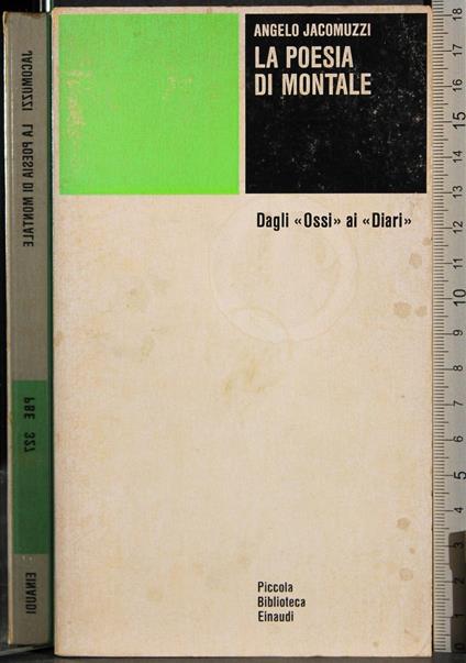 poesia di Montale - Angelo Jacomuzzi - copertina