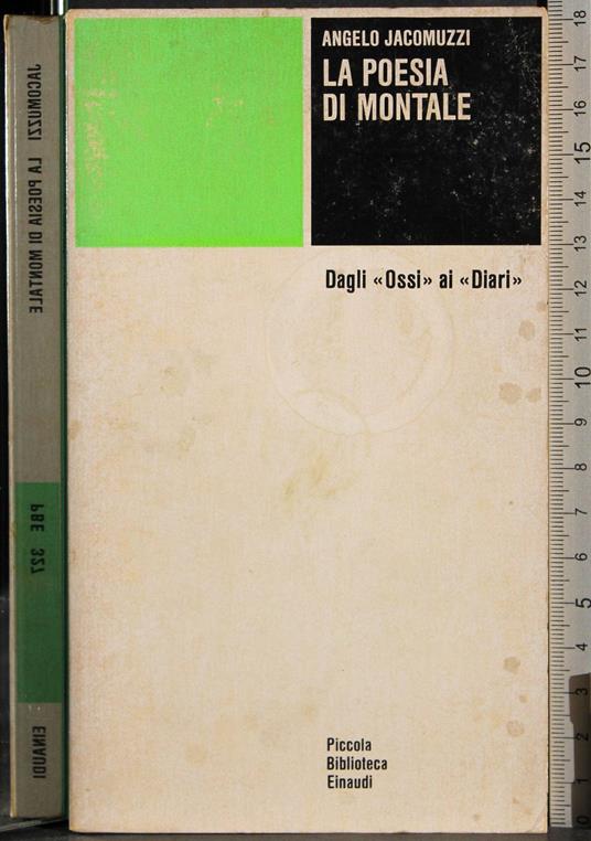 poesia di Montale - Angelo Jacomuzzi - copertina